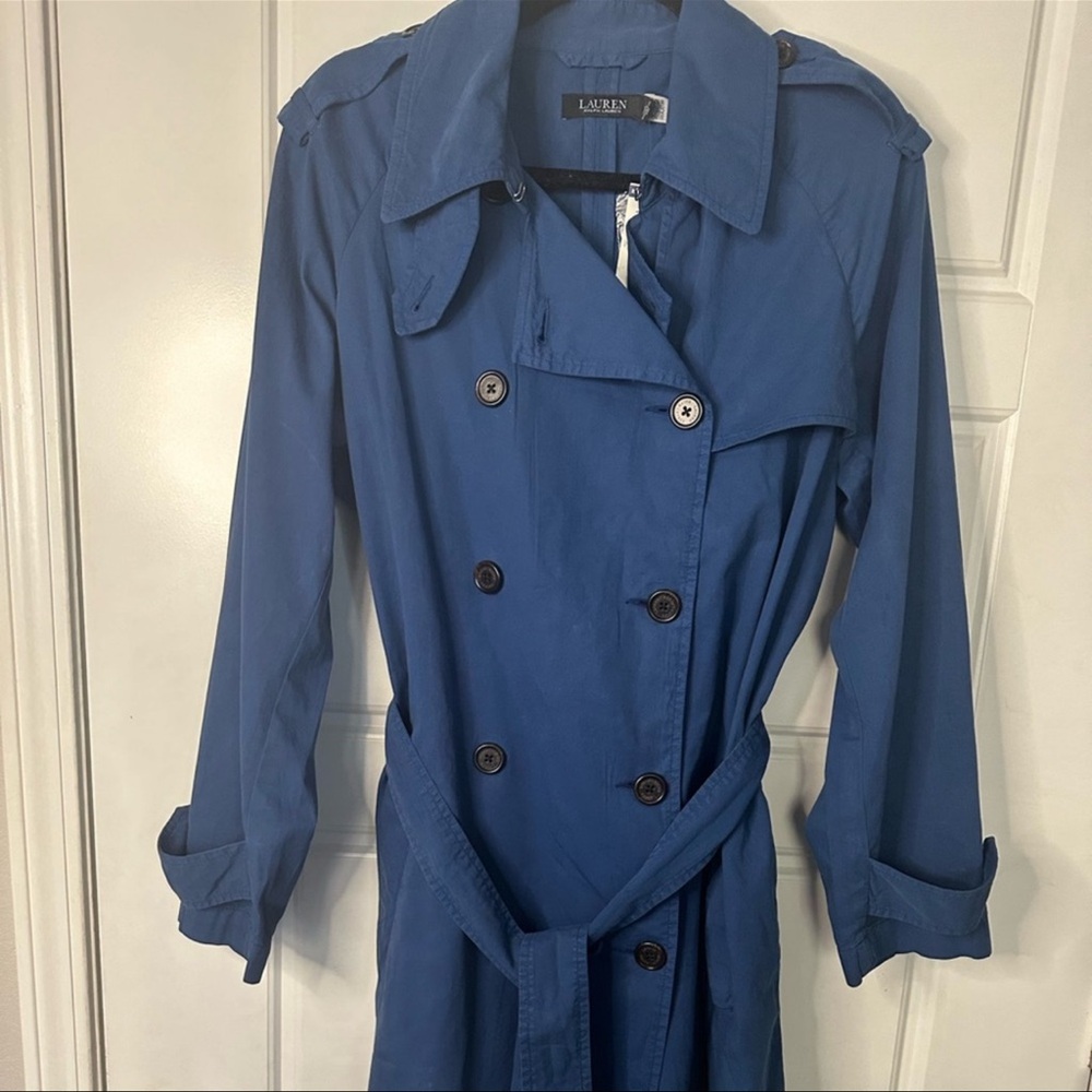 Ralph Lauren NWT Blue Trench Coat
